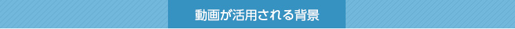 動画が活用される背景